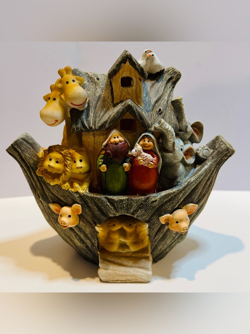 Hobby Lobby Whimsical Noah's Ark "The Promise of Christmas" Figurine - VTG 2011